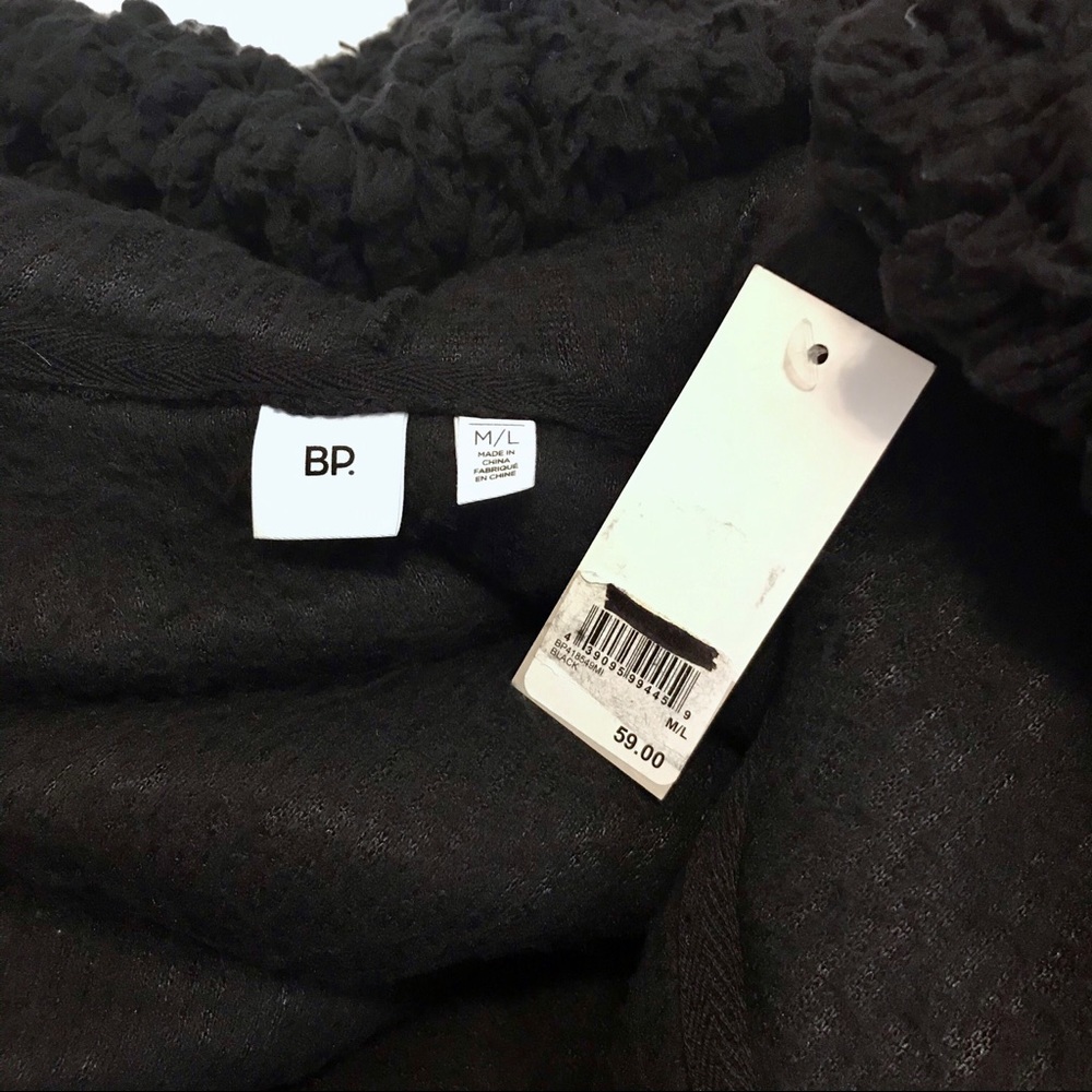 BP NWOT Open Front Sherpa Hooded Cardigan Women S/M - Picture 11 of 12